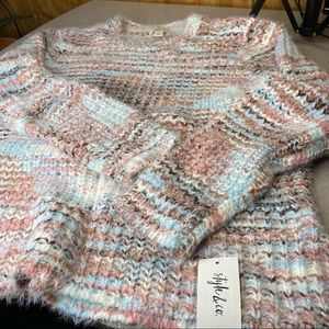 Style & Co sorbet marled sweater size S
